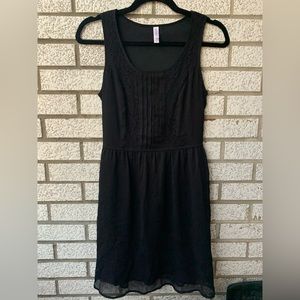 Black Dress with Lace Detail